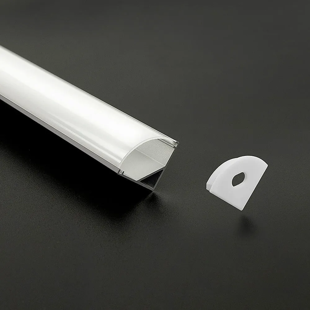 10 x 1M Aluminium LED Strip Light Channel Profiles | Kitchen Cabinet Lighting
