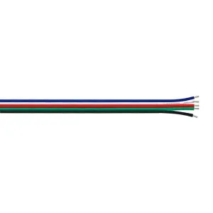 22 AWG 5 Conductor RGBW Cable 1 ft