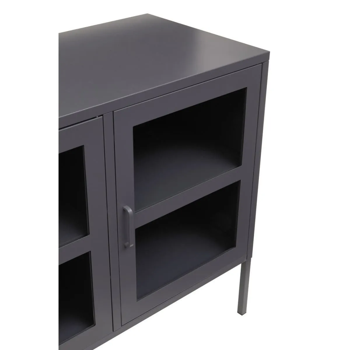 Acier Three Door Grey Sideboard