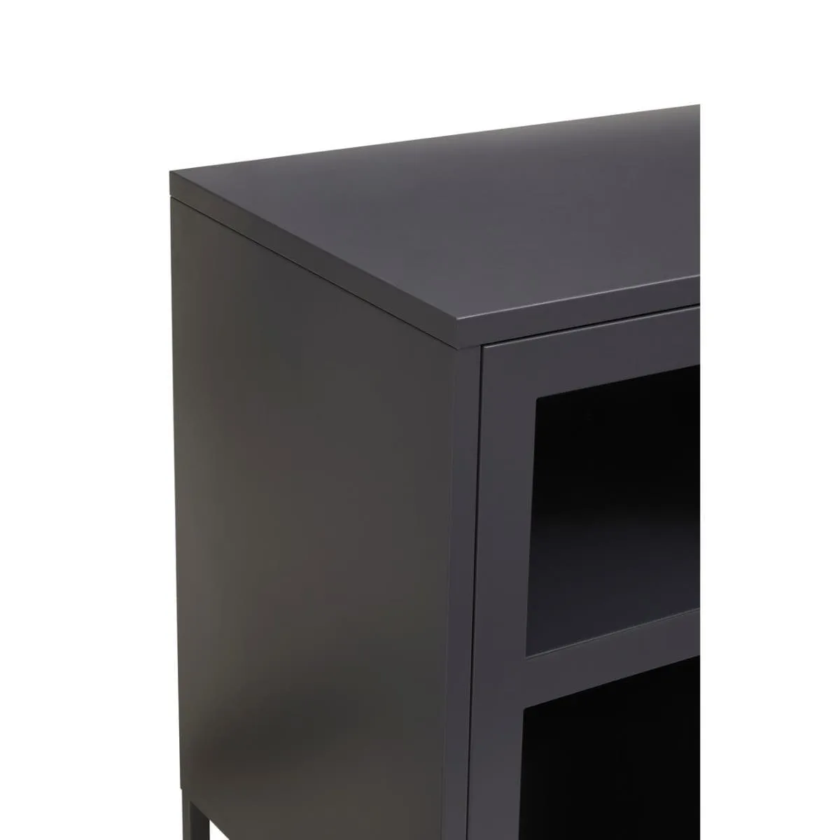 Acier Three Door Grey Sideboard