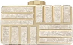 Acrylic Gold Evening Bag Simple Chain Womens Clutch Purses