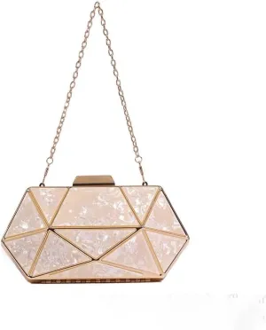 Acrylic Water Chestnut Evening Bag French Simple Clutch Purses