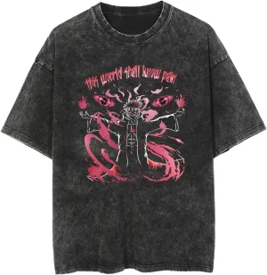 Aelfric Eden Mens Oversized Japanese Harajuku Anime Shirt Unisex Printed Cool Tee