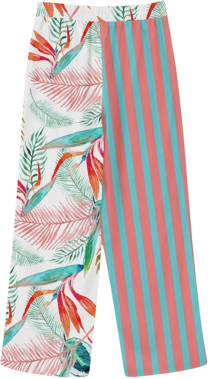 aihihe Linen Capri Pants for Women Summer Casual Cropped Pant Button Drawstring Lounge Pant Beach Travel Trousers with Pocket