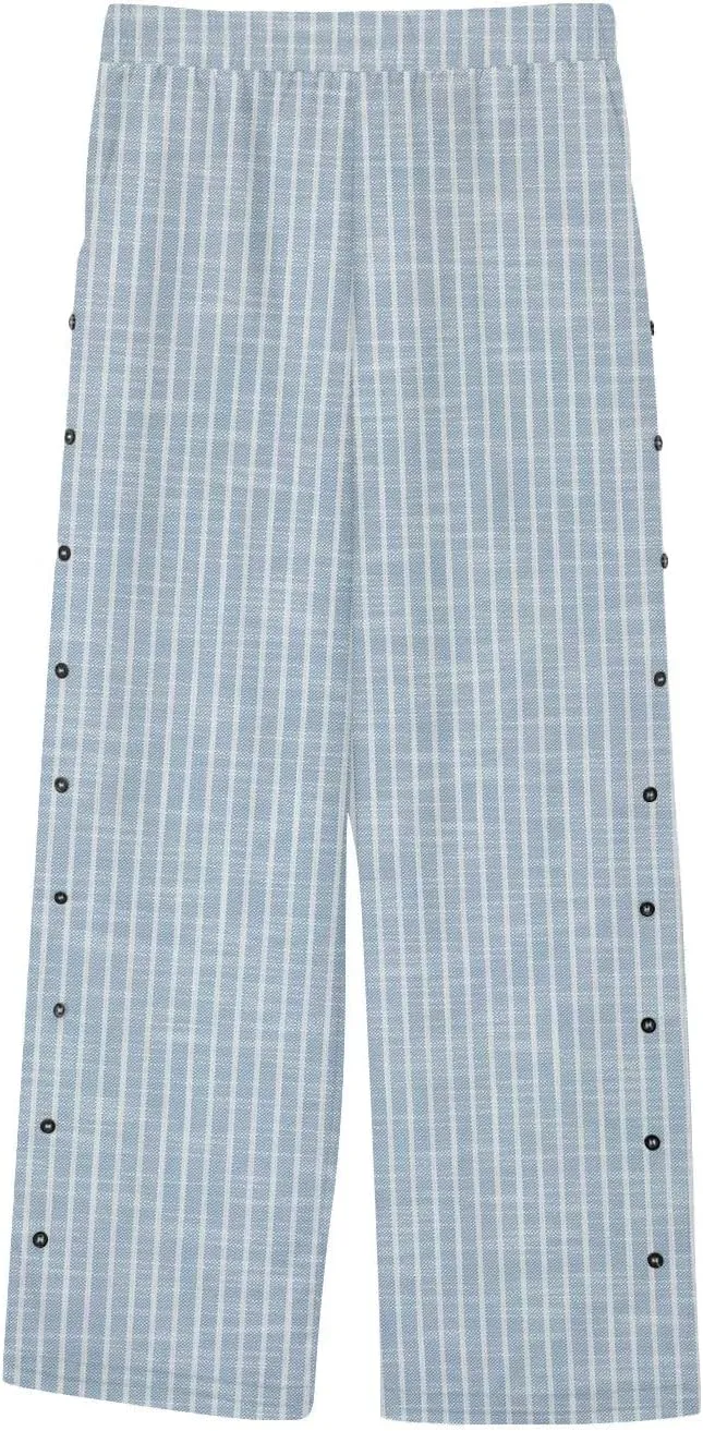 aihihe Linen Capri Pants for Women Summer Casual Cropped Pant Button Drawstring Lounge Pant Beach Travel Trousers with Pocket