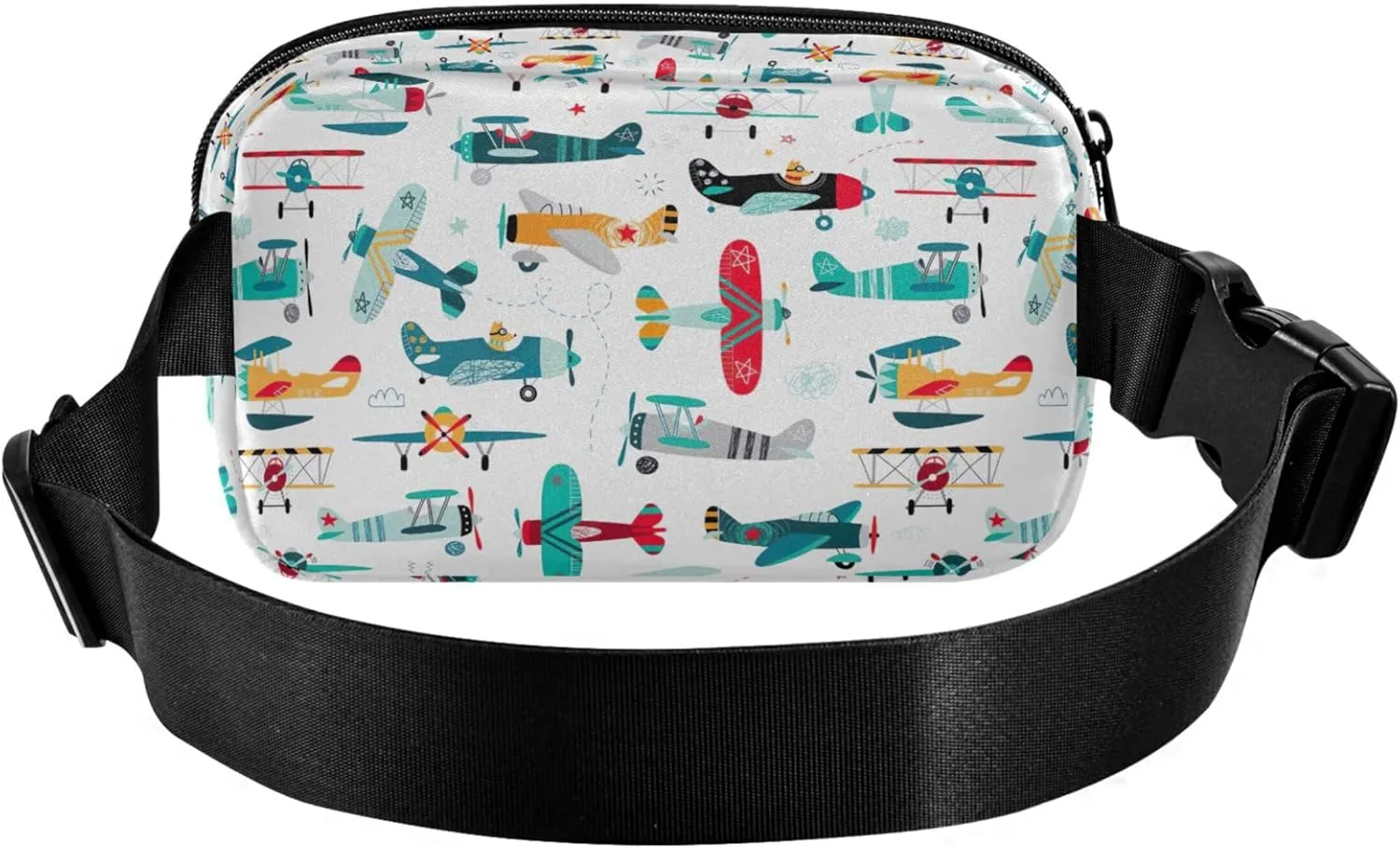 Airplanes Cartoon Vehicles Fanny Packs Women Waterproof Everywhere Belt Bag Cute Waist Purse for Women