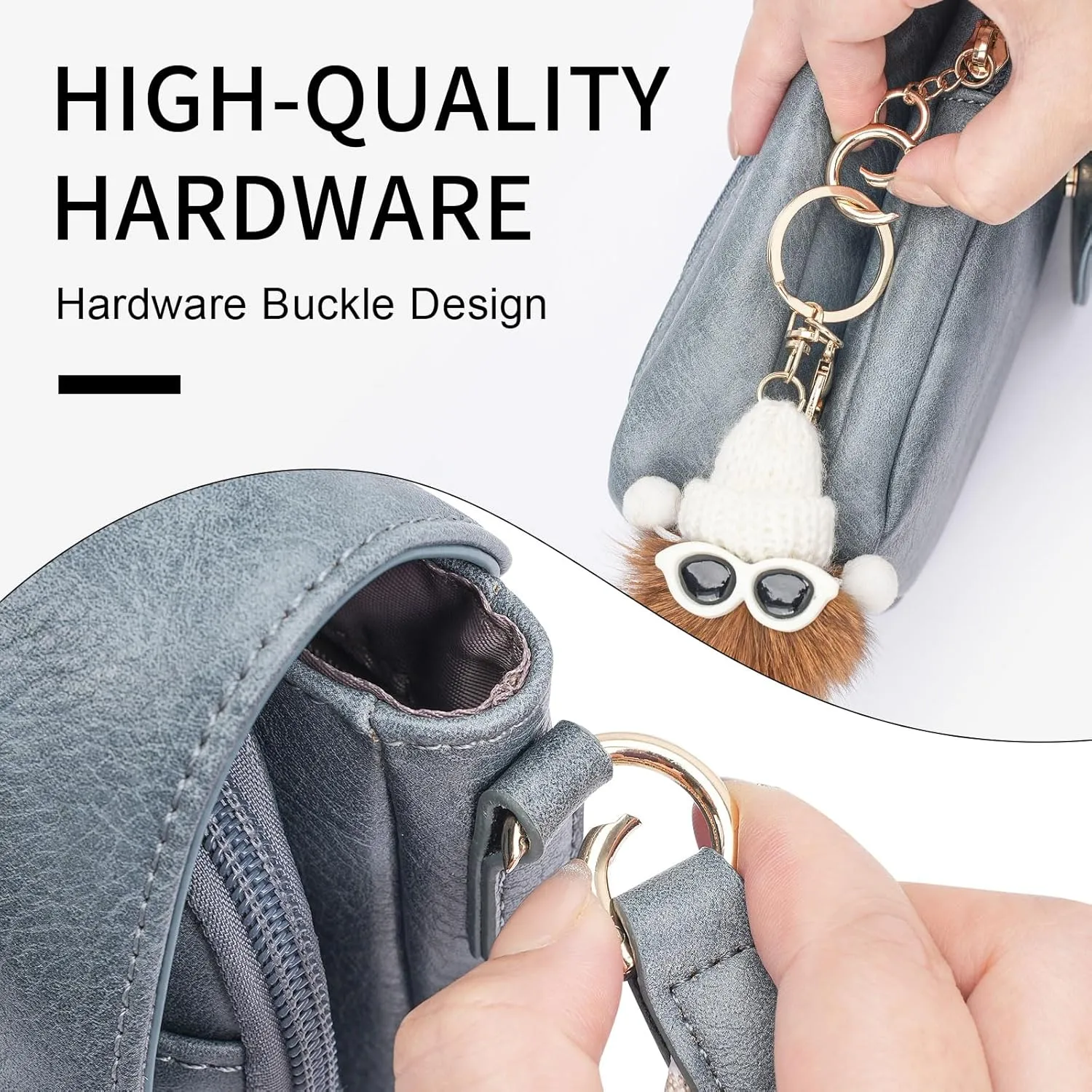 APHISON Small Crossbody Bags for Women Trendy, Leather Phone Wallet Purses Handbags Card Slots with Adjustable Guitar Strap