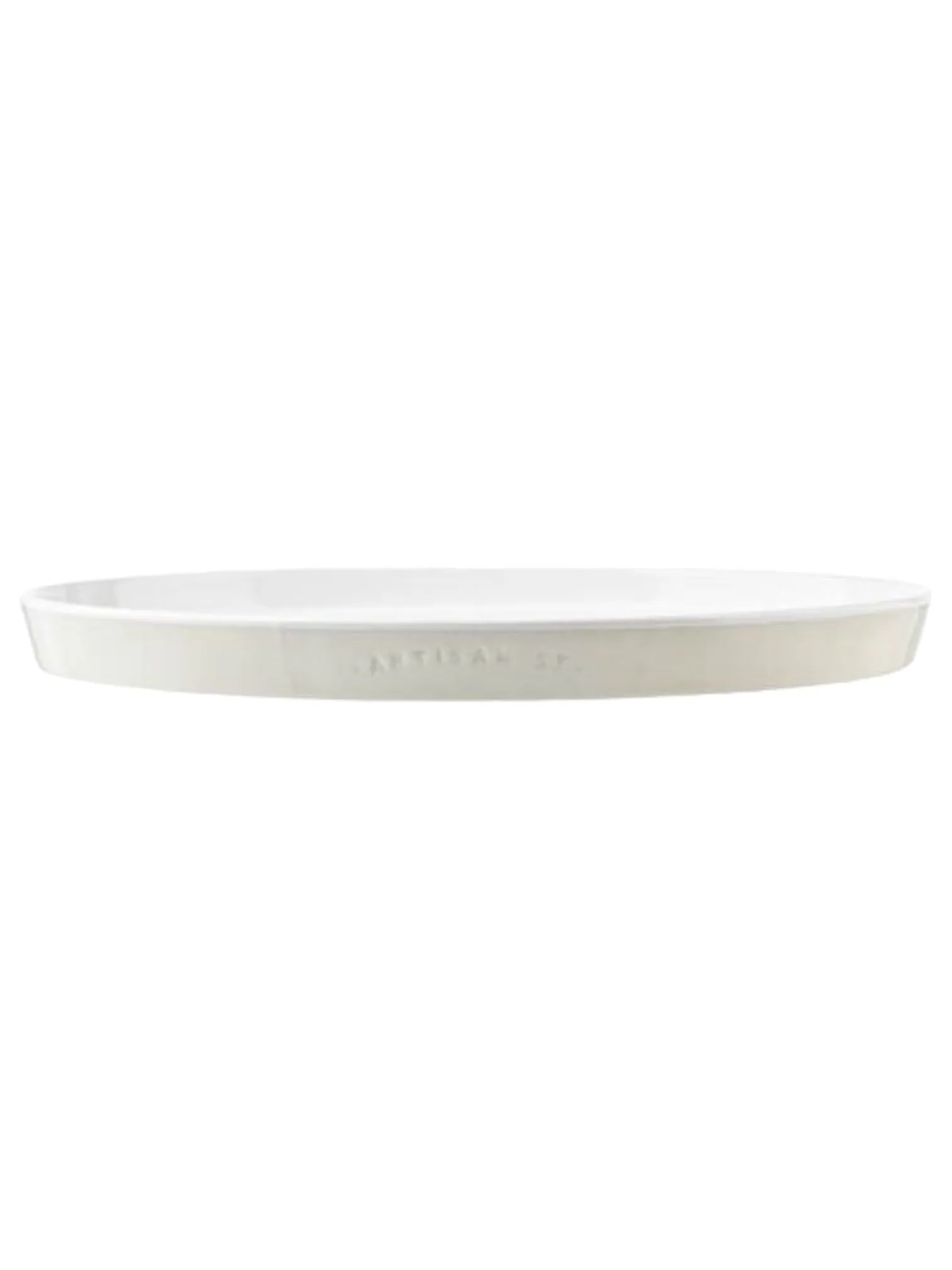 Artisan Street - Medium White Oval Lipped Dinner Platter