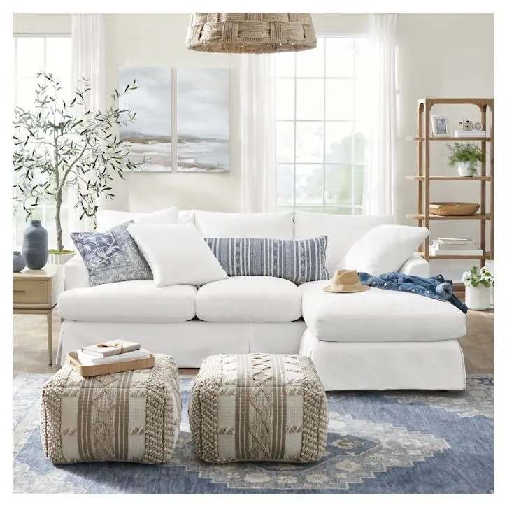 Ava Chaise Slipcovered Sofa by Couch.com