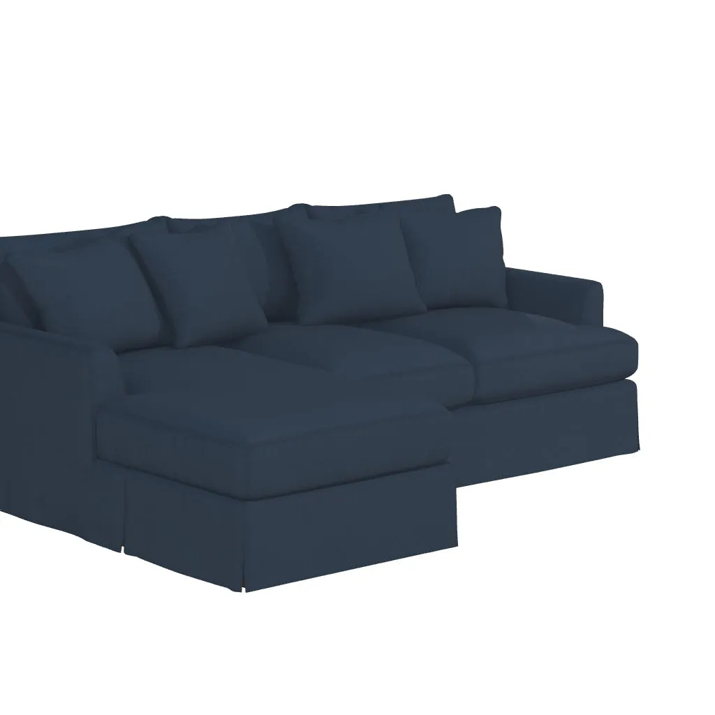 Ava Chaise Slipcovered Sofa by Couch.com