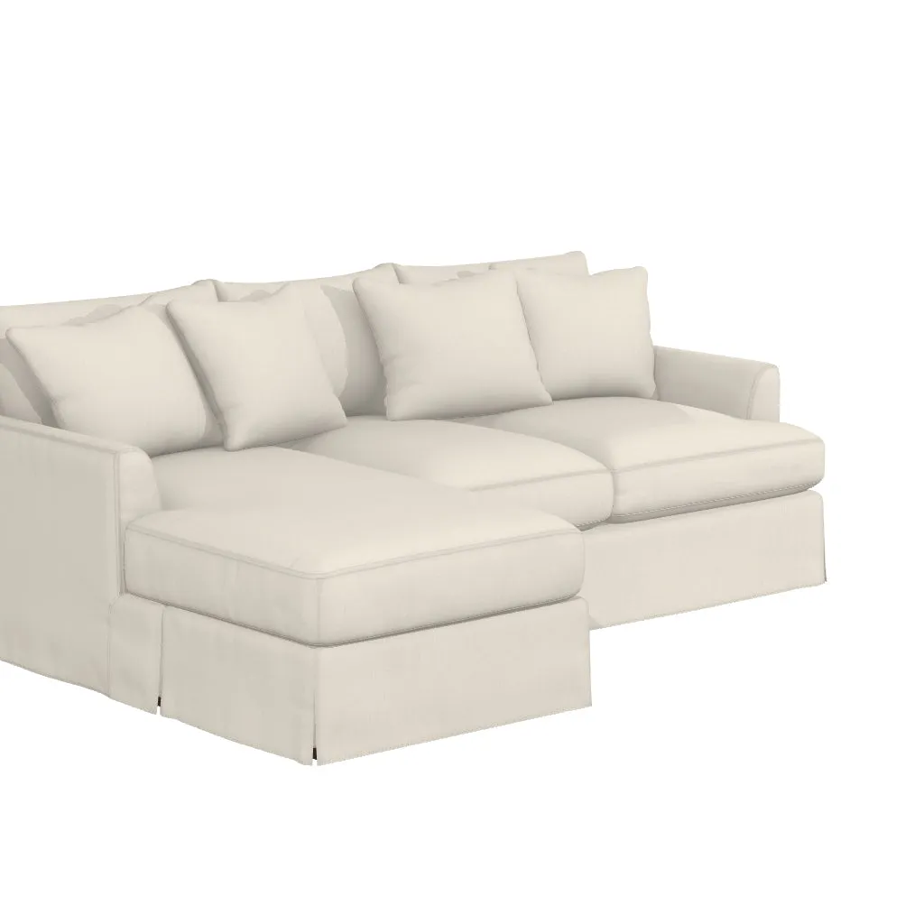 Ava Chaise Slipcovered Sofa by Couch.com