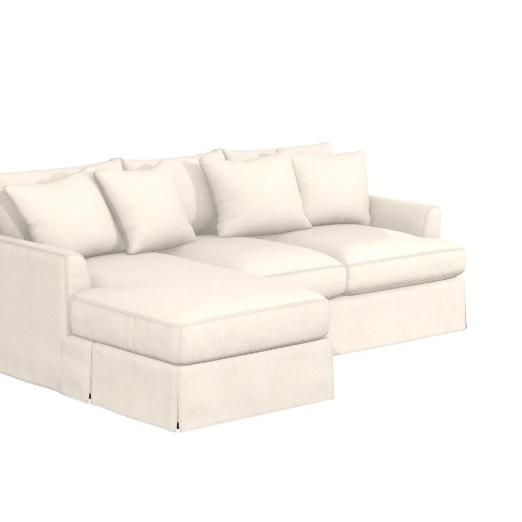 Ava Chaise Slipcovered Sofa by Couch.com