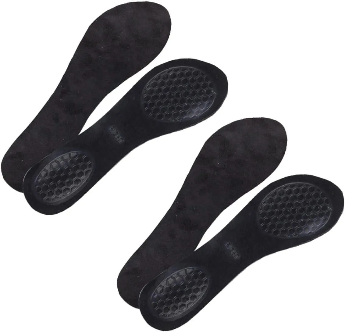 Beaupretty 2Pairs Shock Absorbing Honeycomb Shoe Pads Comfortable Non Slip Insoles Foot Cushions for Arch Support for Walking and Running Washable Design