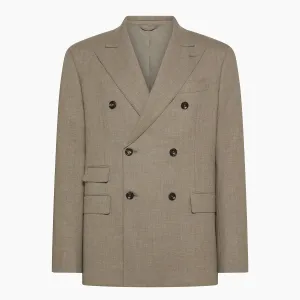 Beckett double breasted blazer in Superlight stretch Cashmere