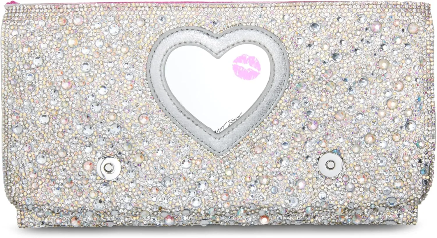 Betsey Johnson Soft Rhinestone Clutch