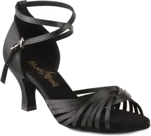 BlueBell Shoes Handmade Women's Ballroom Latin Salsa Competition Dance Shoes- Valerie- 2.5" Heel - Black