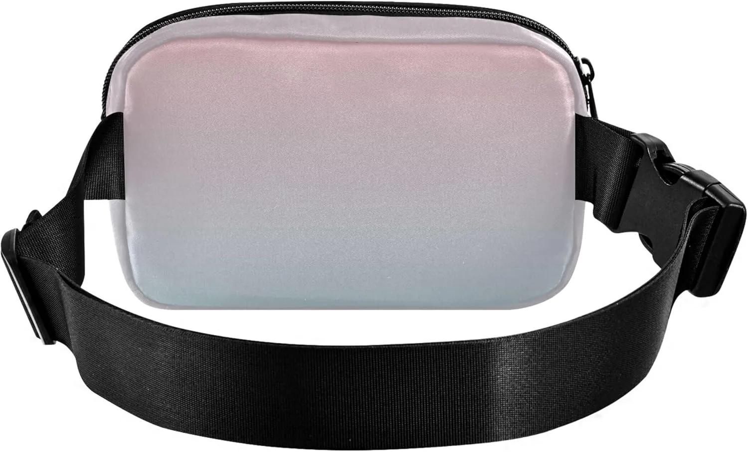 Blush Pink Blue Gradient Women Fanny Pack Hip Bag Belt Purse Waterproof Trendy Crossbody Waist Pack