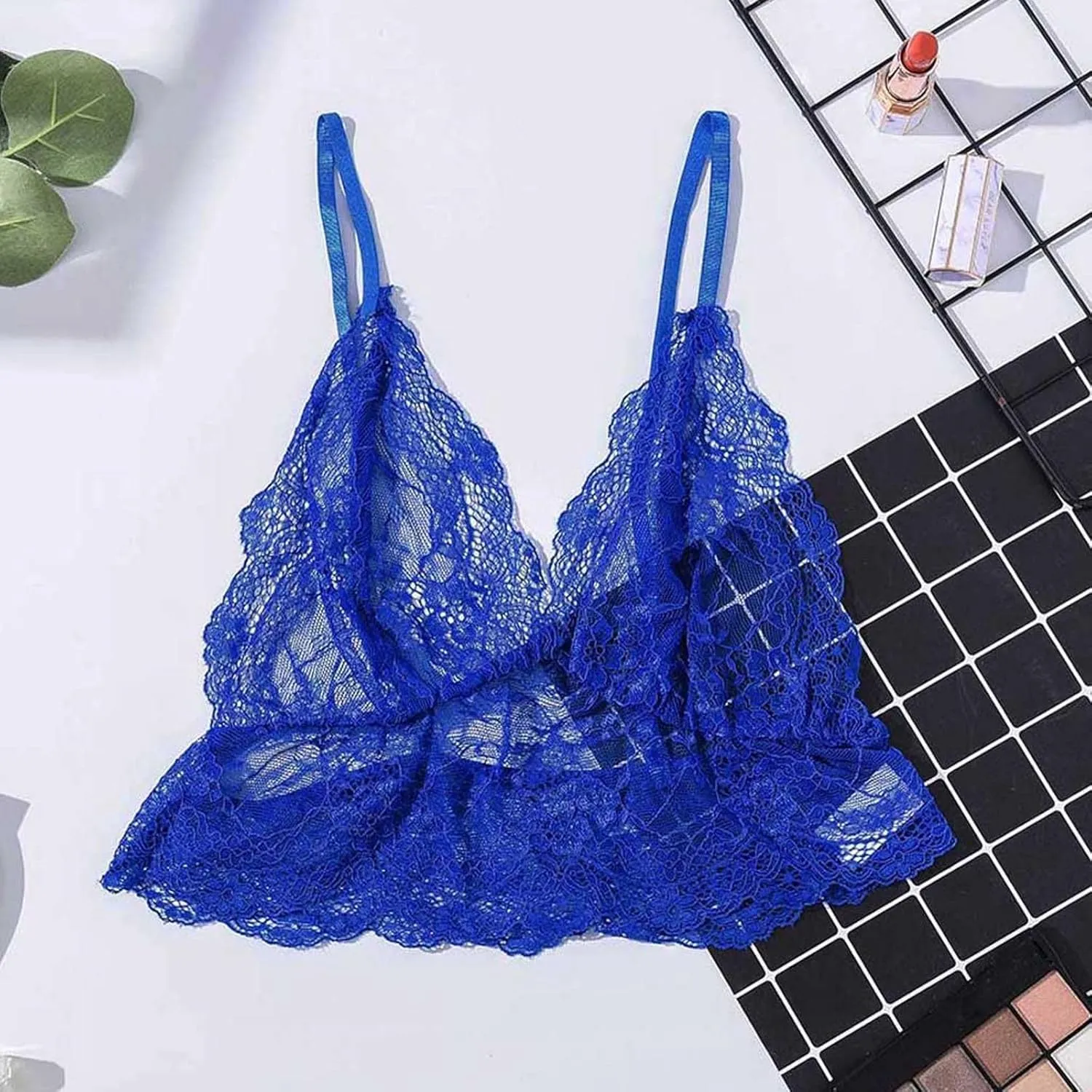 Bralettes for Women Sexy Women Hollow Out Elastic Cage Bra Lace Camisole Tank Tops Bra Fashion Backless Soft Bra