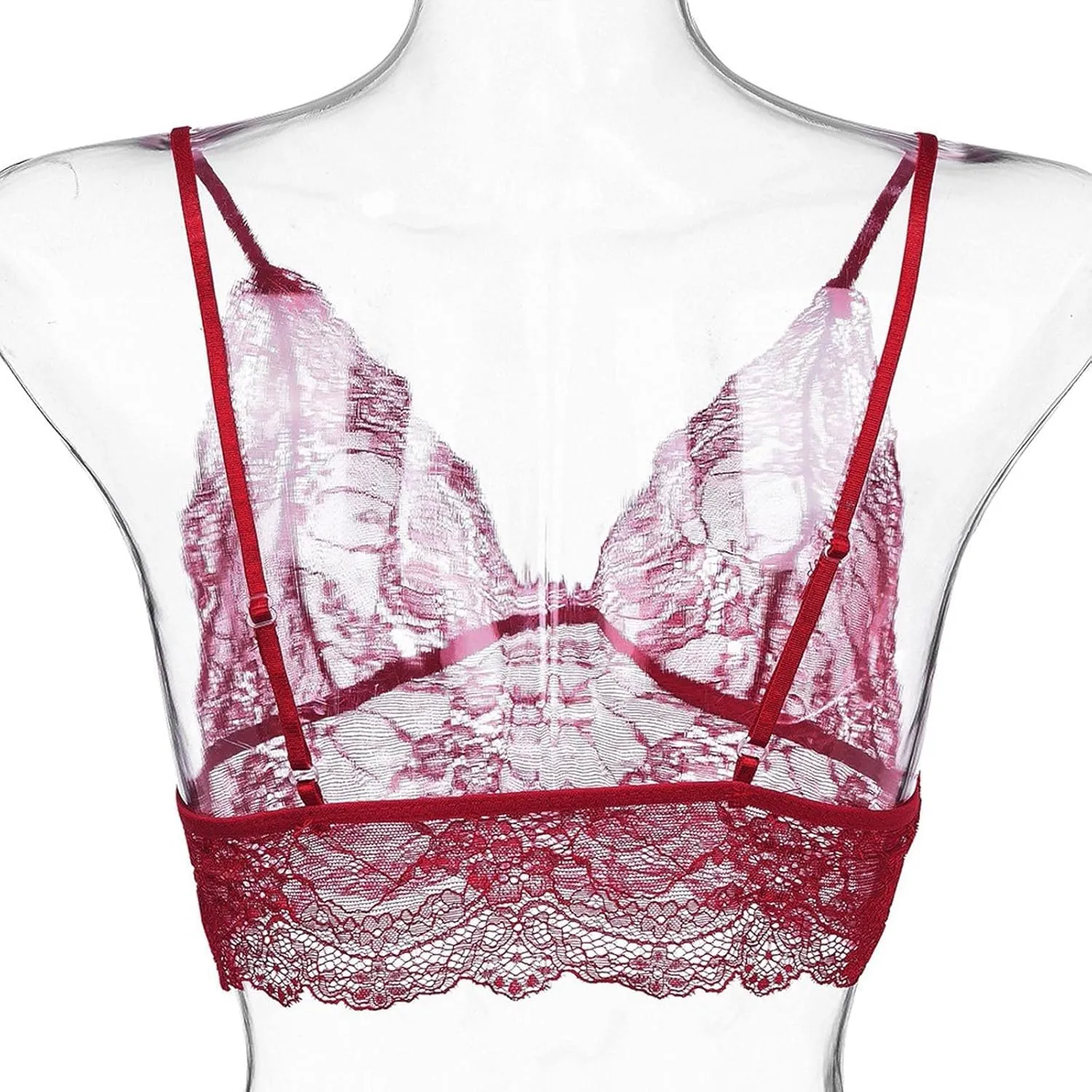 Bralettes for Women Sexy Women Hollow Out Elastic Cage Bra Lace Camisole Tank Tops Bra Fashion Backless Soft Bra