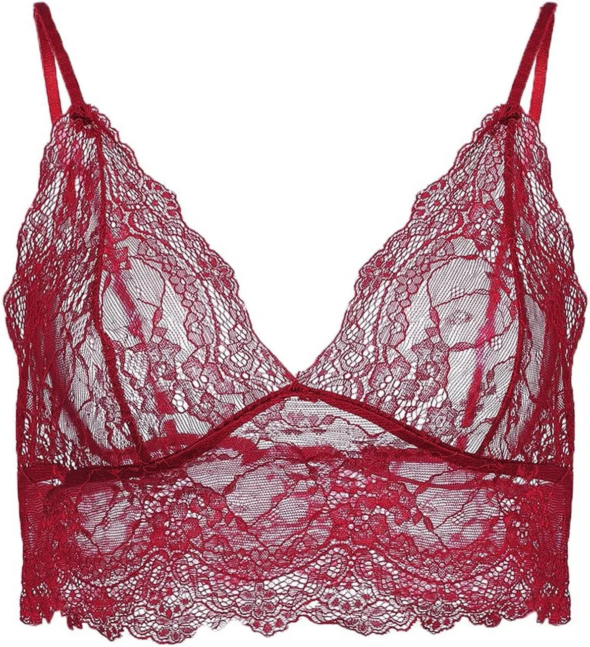 Bralettes for Women Sexy Women Hollow Out Elastic Cage Bra Lace Camisole Tank Tops Bra Fashion Backless Soft Bra