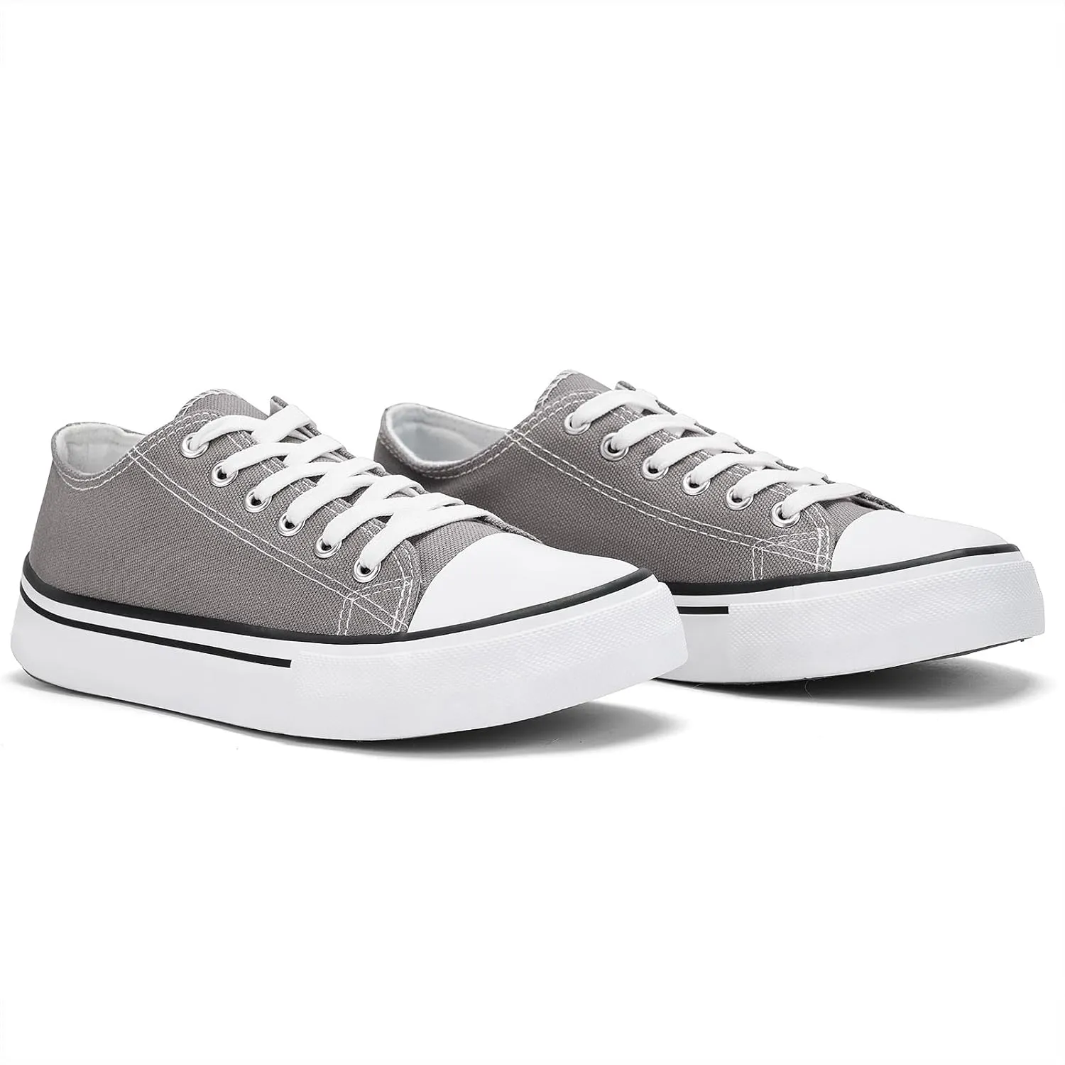 Canvas Shoes for Women Classic Fashion Sneakers Lace Up Low Top Canvas Casual Sneakers Lightweight Breathable Comfort Wide Toe Shoes