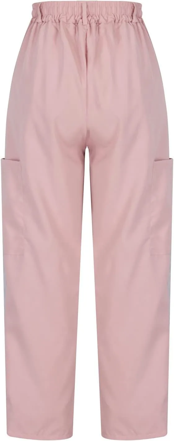 Cargo Pants Women Casual Pants Elastic High Waist Trendy Loose Fit Trouser Pocket Baggy Hiking Y2K Streetwear Clothes