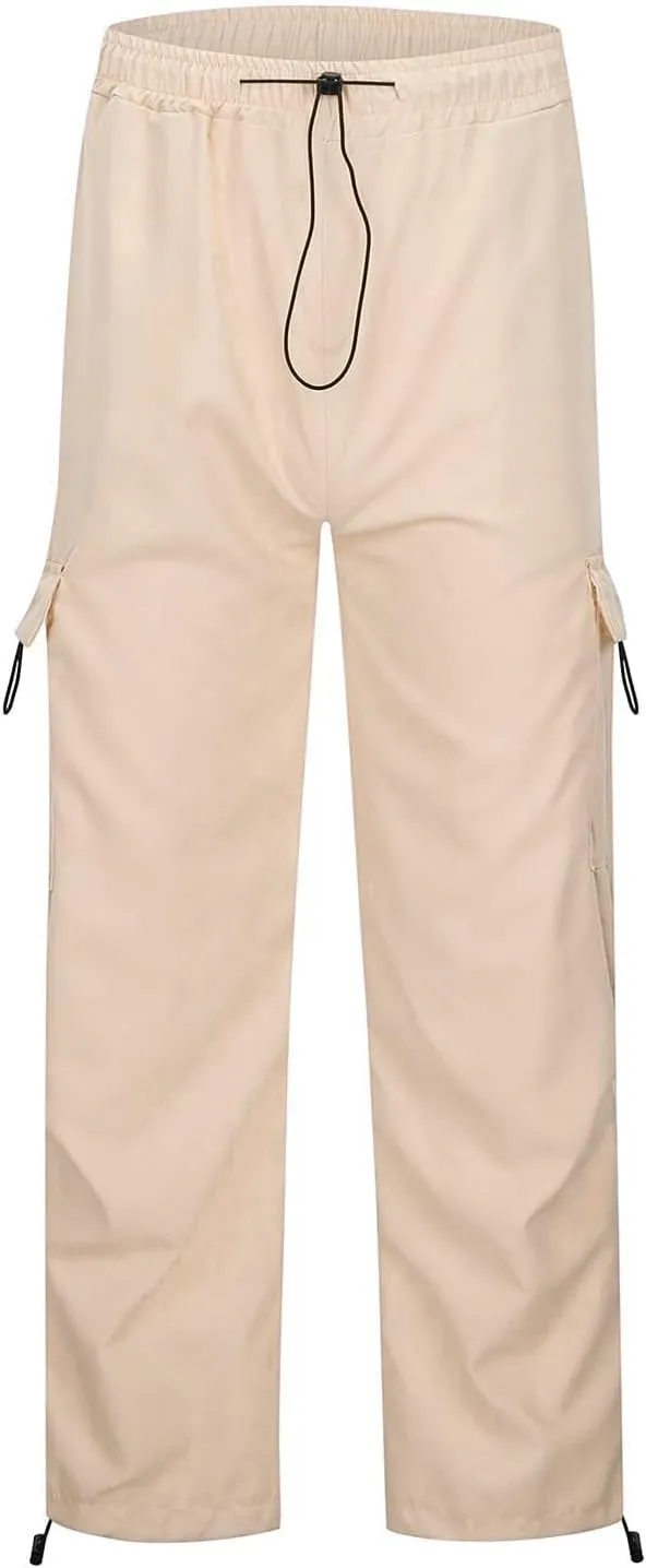 Cargo Pants Women Y2K Baggy Cargo Pants Parachute Pants Trendy Stretchy High Waist Wide Leg Trousers Jogger
