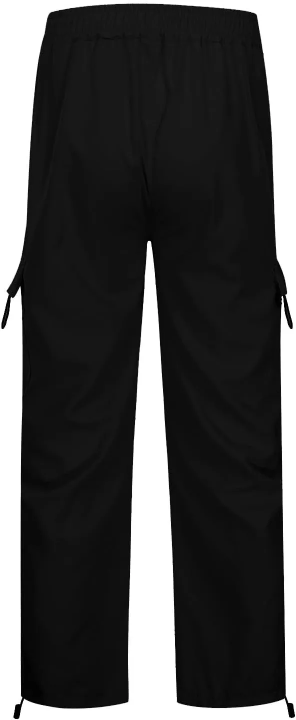 Cargo Pants Women Y2K Baggy Cargo Pants Parachute Pants Trendy Stretchy High Waist Wide Leg Trousers Jogger