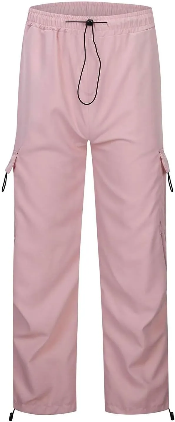 Cargo Pants Women Y2K Baggy Cargo Pants Parachute Pants Trendy Stretchy High Waist Wide Leg Trousers Jogger