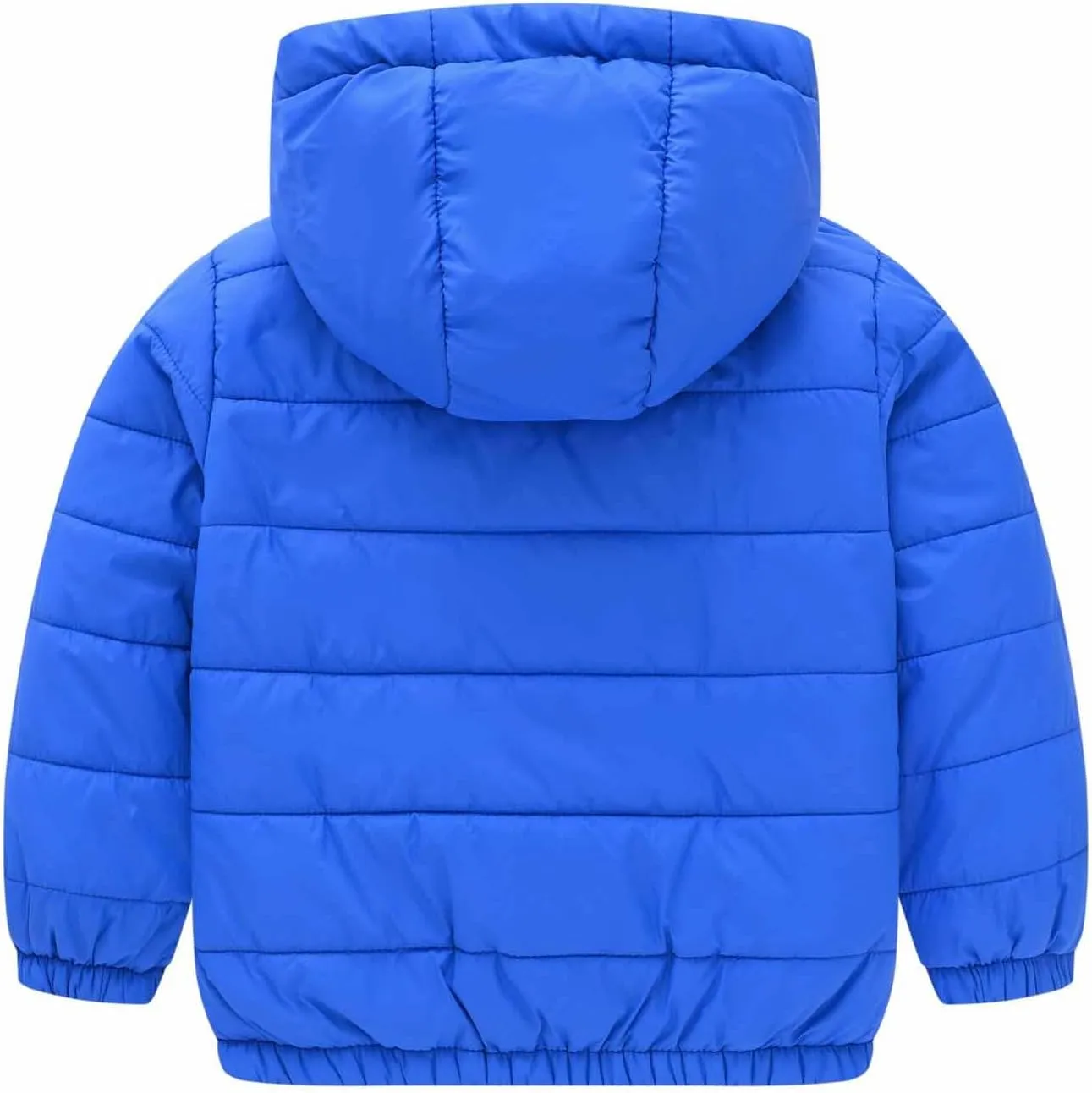 Children's Fashion Winter Coats Solid Color Lightweight Down Jacket Zip Up Quilted Puffer Jackets Boys Girls Hoodies