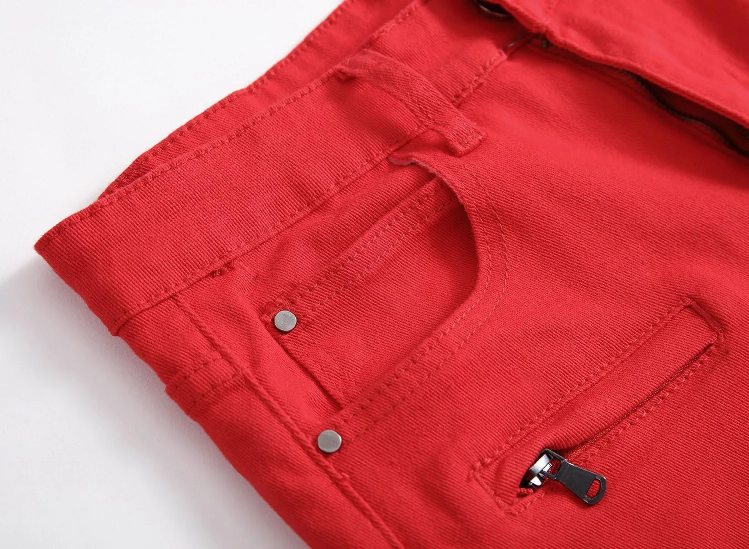 chouyatou Men's Cool Stylish Wrinkle Performance Slim Ripped Denim Shorts