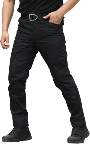 Classic Tactical Pants for Men Relaxed Fit Straight Leg Outdoor Casual Pants with Multi Pocket Trendy Chino Work Pant