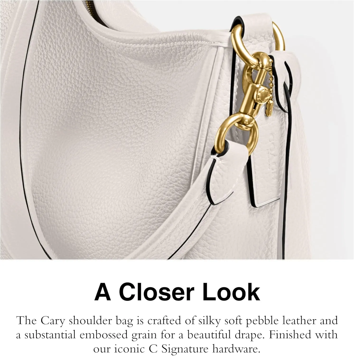 Coach Women's Soft Pebble Leather Cary Shoulder Bag
