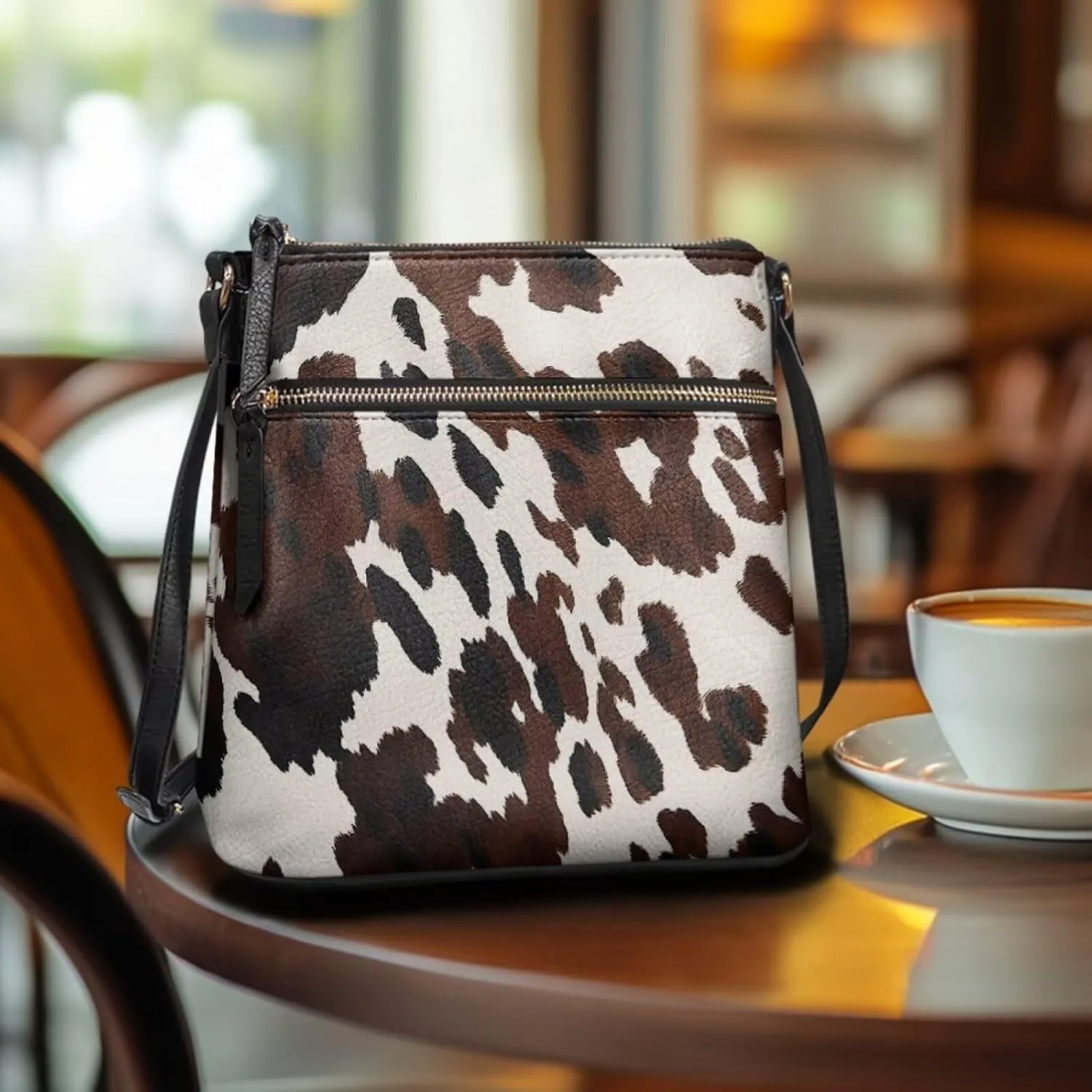 COEQINE Leather Bucket Bags for Women Travel Soft Crossbody Bag for Women Satchel Bags With Strap Cute Medium Size