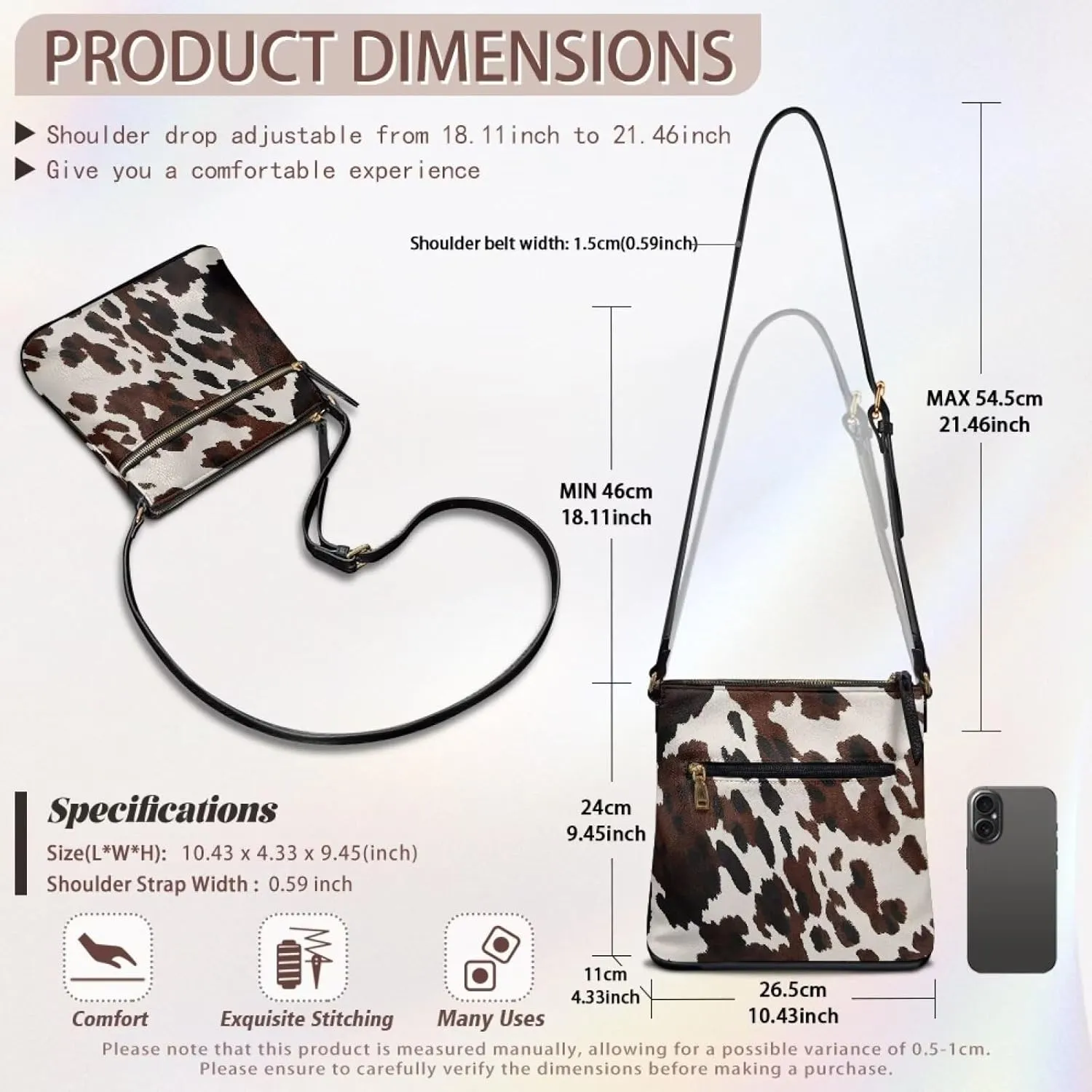 COEQINE Leather Bucket Bags for Women Travel Soft Crossbody Bag for Women Satchel Bags With Strap Cute Medium Size