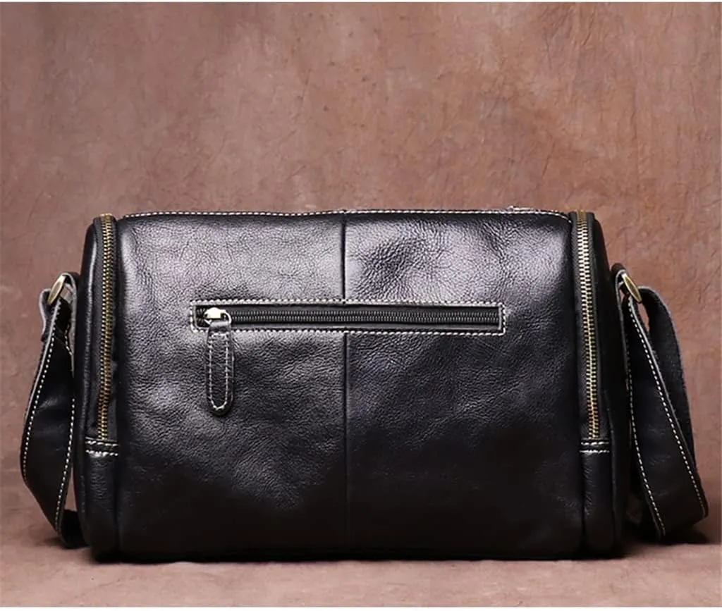 Crossbody Bag Leather Men's Shoulder Messenger Man Bags For 9.7Inch