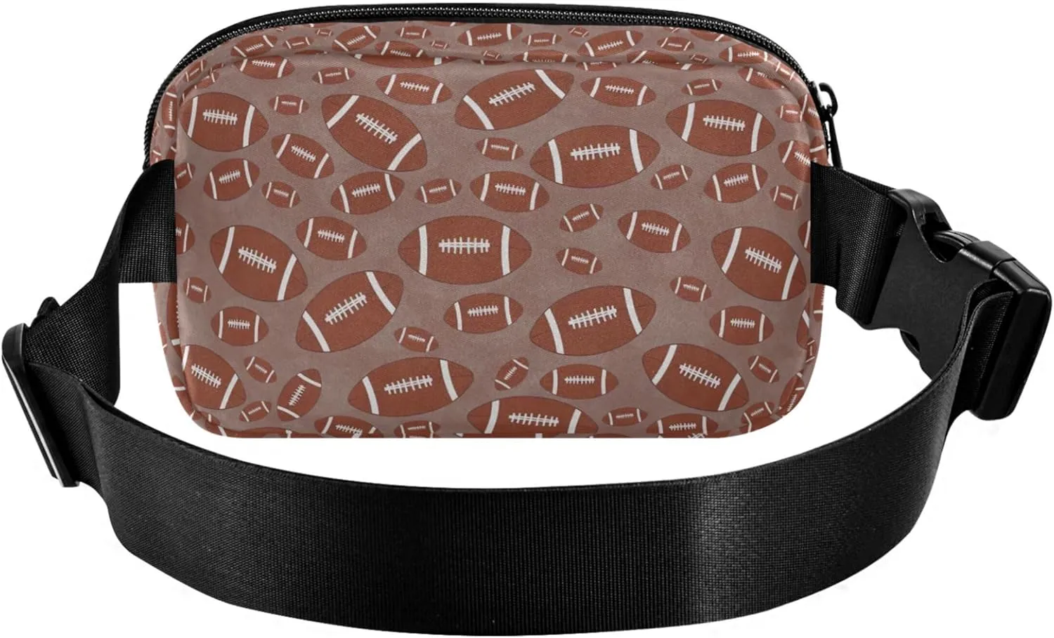 Custom American Football Pattern Fanny Packs Women Waterproof Everywhere Belt Bag Cute Crossbody Waist Pack