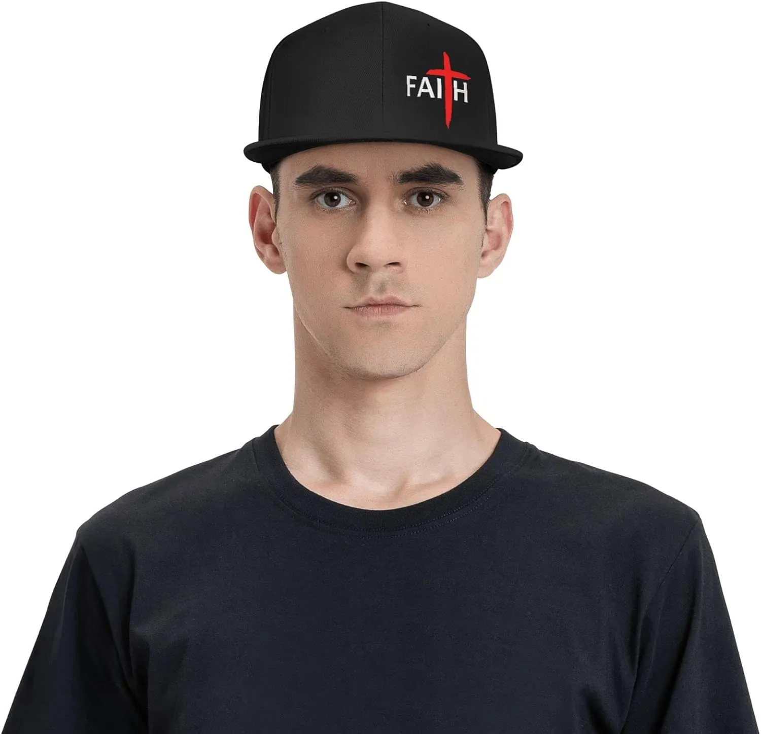 DARLEKS Christian Jesus Cross Hat Religious Flat Bill Brim Baseball caps Cool Hip Hop Men Women Trucker Hats