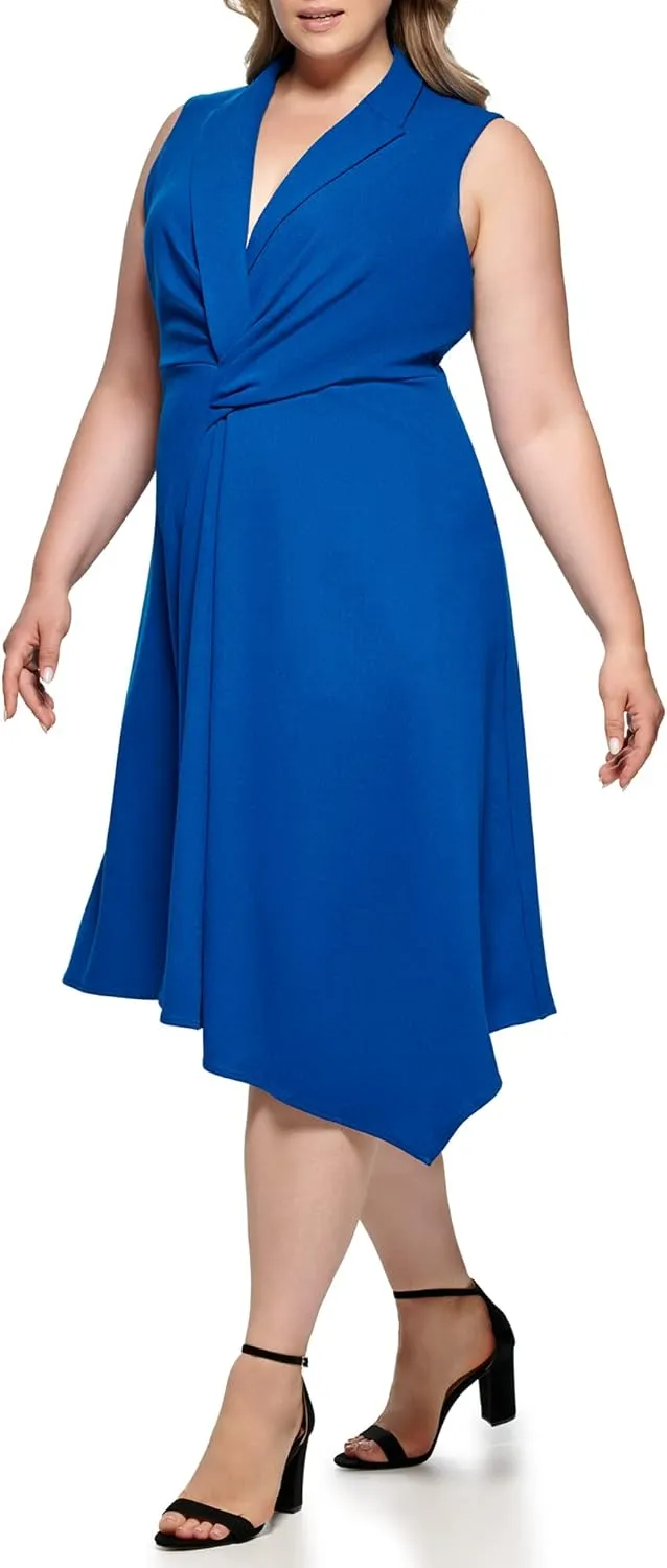 DKNY womens Soft Everyday Asymmeteric Hem Dress