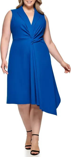 DKNY womens Soft Everyday Asymmeteric Hem Dress