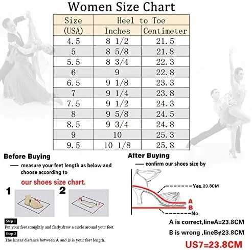DKZSYIM Women's Fashion Mid Heel Lace-up Breathable Social Practice Ballroom Latin Dance Shoes