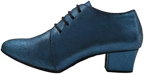 DKZSYIM Women's Fashion Mid Heel Lace-up Breathable Social Practice Ballroom Latin Dance Shoes