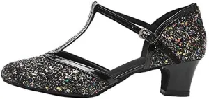 DKZSYIM Women's Professional Latin Dance Shoes Ballroom Wedding Performance Shoes,Model YCL248
