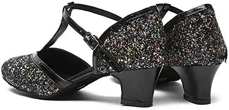 DKZSYIM Women's Professional Latin Dance Shoes Ballroom Wedding Performance Shoes,Model YCL248
