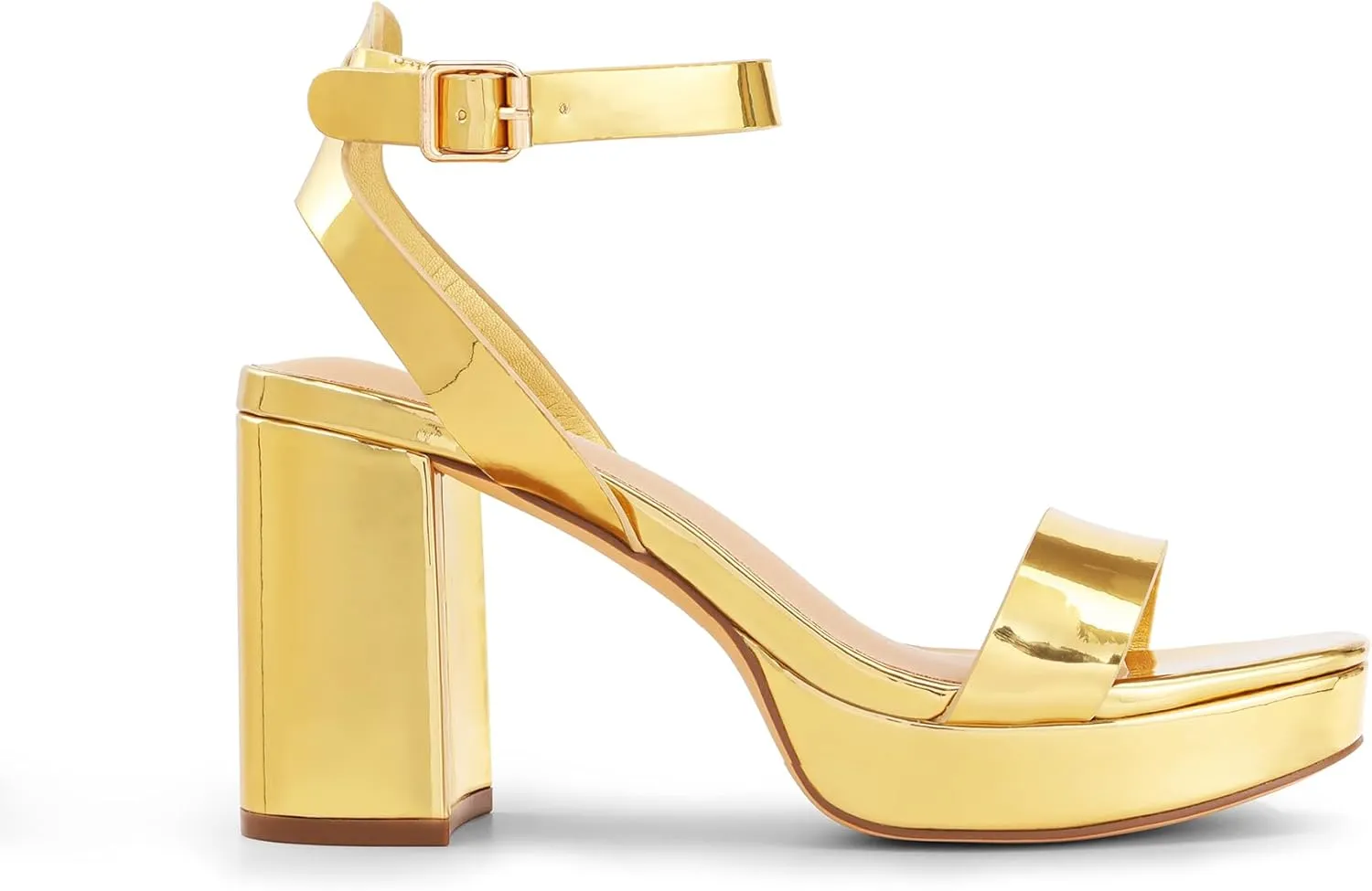DREAM PAIRS Platform Heels for Women High Block Chunky Open Toe Ankle Strap Heels Fashion Wedding Party Evening Prom Dance Dress Pump Sandals Shoes