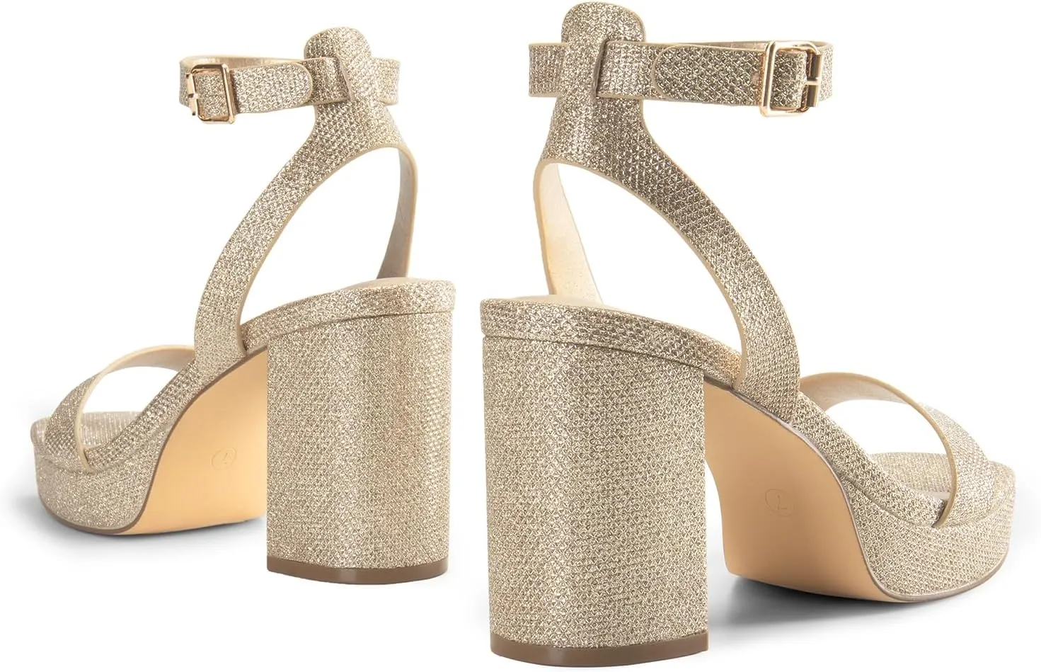 DREAM PAIRS Platform Heels for Women High Block Chunky Open Toe Ankle Strap Heels Fashion Wedding Party Evening Prom Dance Dress Pump Sandals Shoes