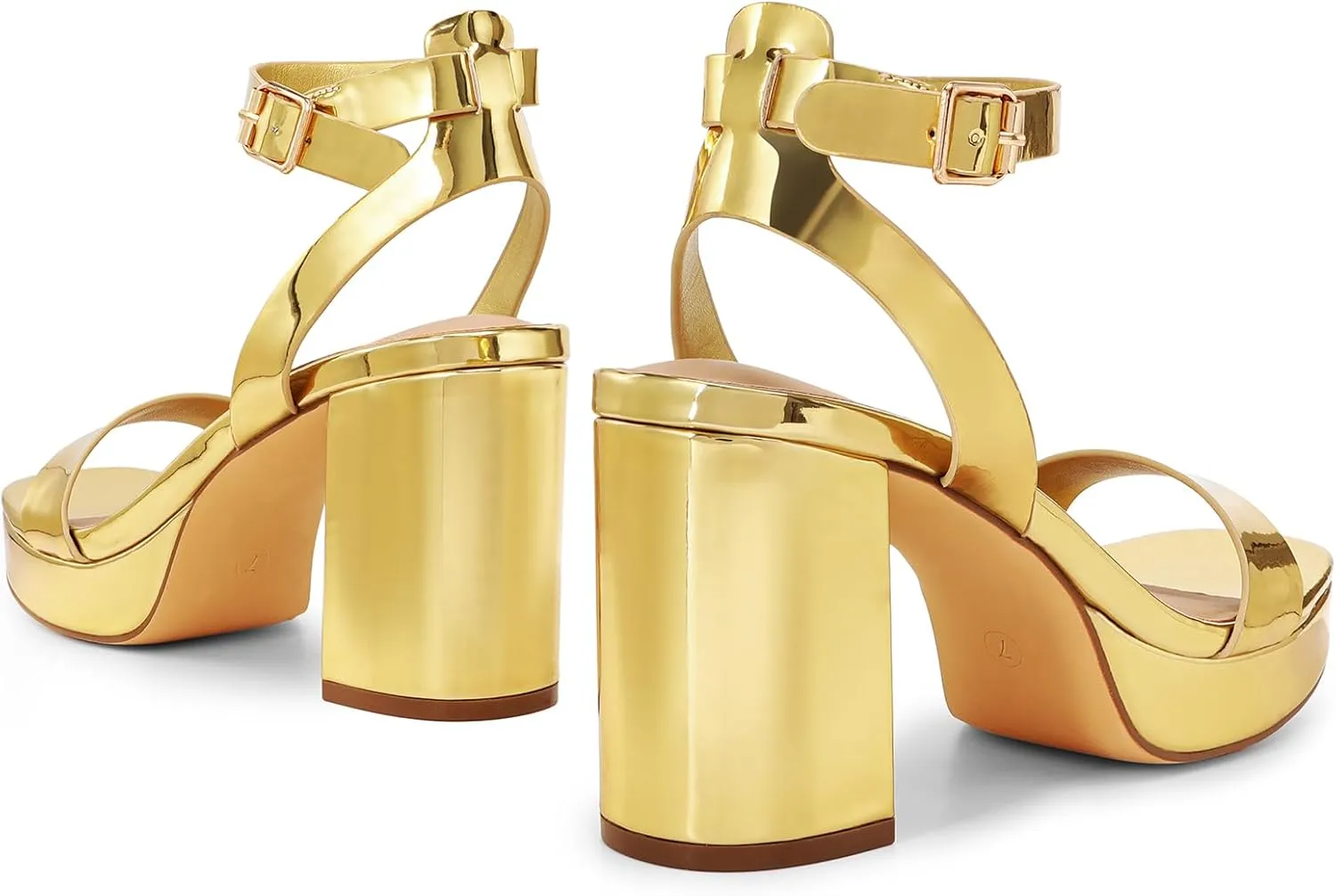 DREAM PAIRS Platform Heels for Women High Block Chunky Open Toe Ankle Strap Heels Fashion Wedding Party Evening Prom Dance Dress Pump Sandals Shoes