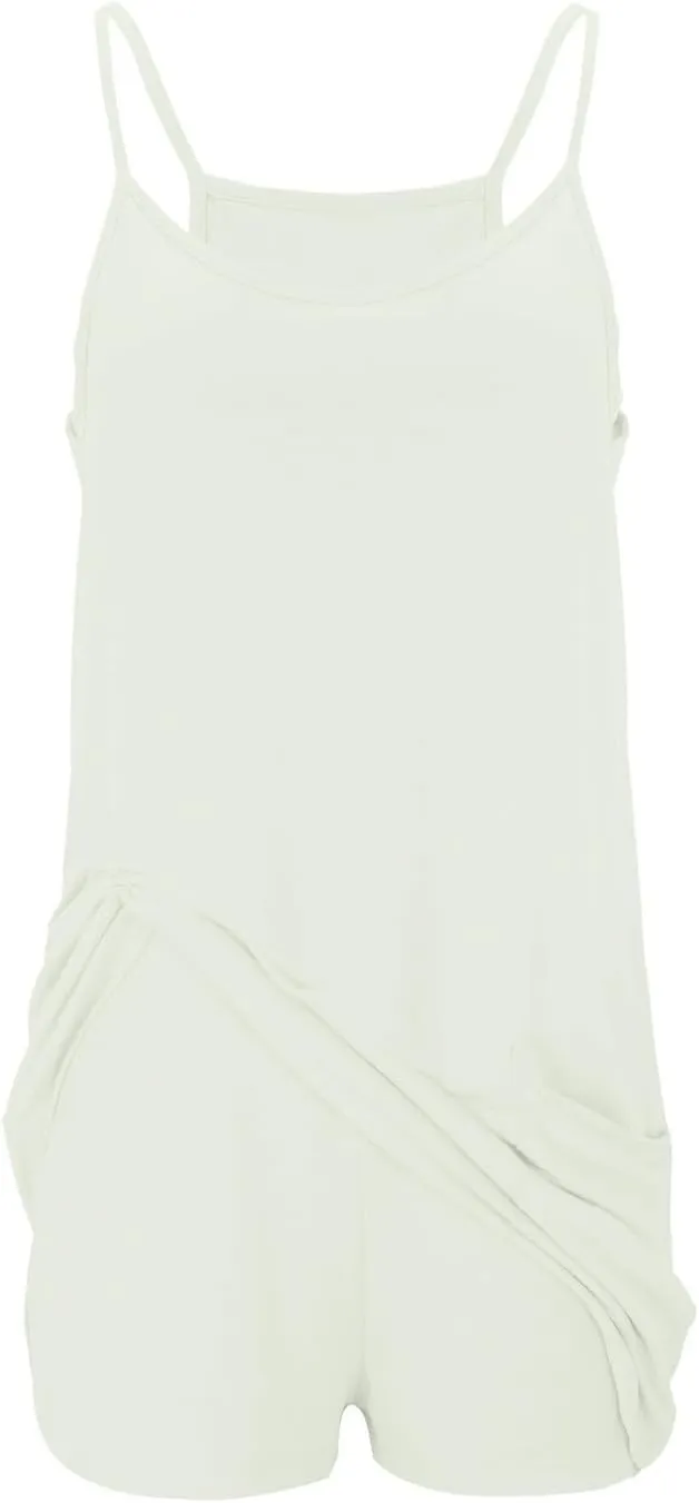 Dress with Shorts Underneath for Women Summer Sleeveless Romper Dresses Active Workout Dress with Built in Shorts
