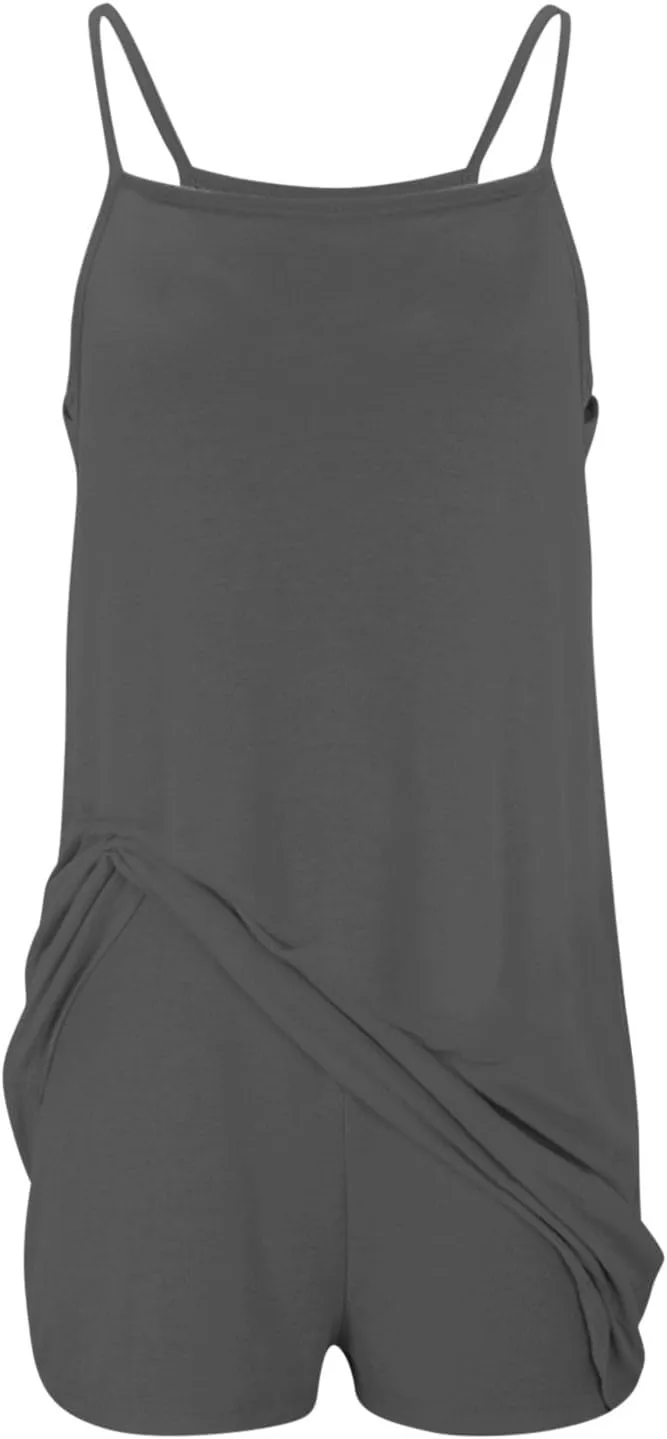 Dress with Shorts Underneath for Women Summer Sleeveless Romper Dresses Active Workout Dress with Built in Shorts