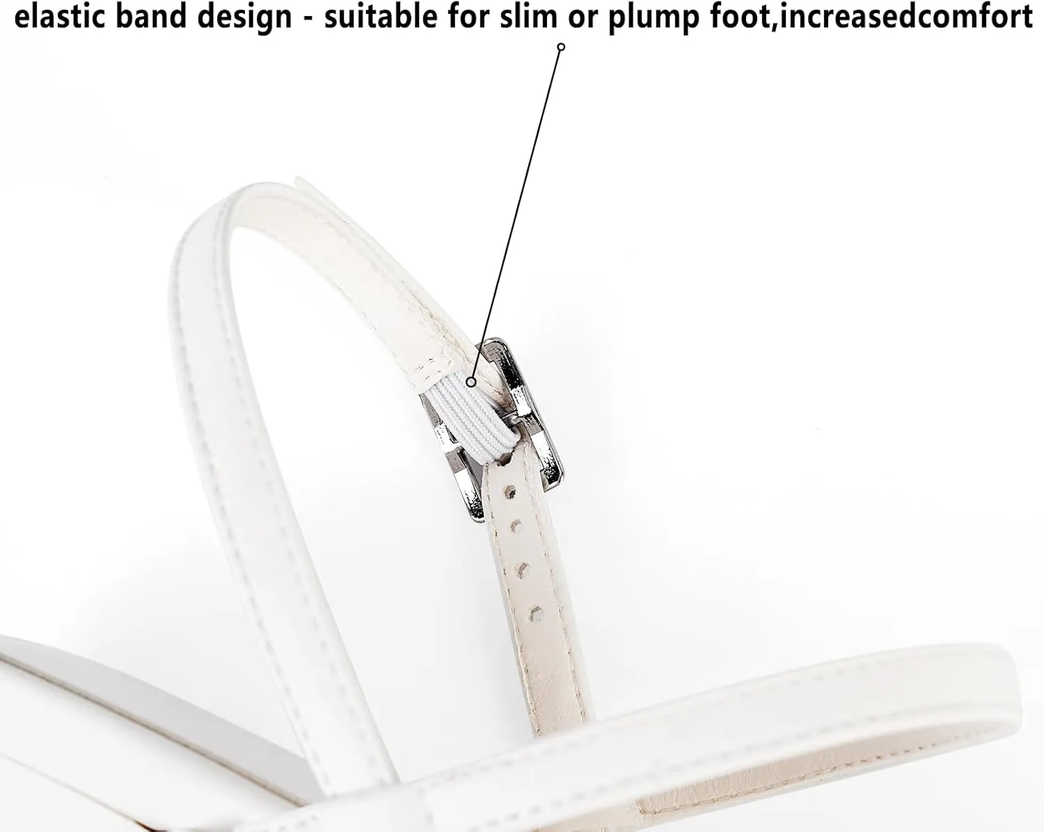 Dsevht Womens Sandals Square Open Toe Chunky High Heels Strappy Ankle Strap Sexy High Heel Sandals for Women